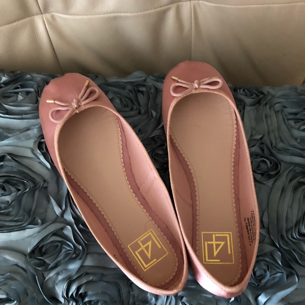 Pink ballet flats